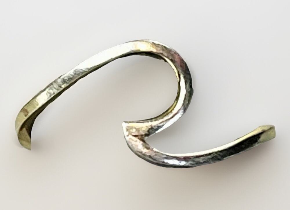 Sterling Silver Wave Ring 925 Beach Surfing Ocean Simple Dainty Stackable Size 7